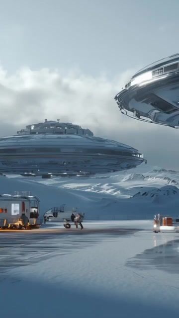 ANTARCTIC BASE  "VRIL SCOUT SHIPS"